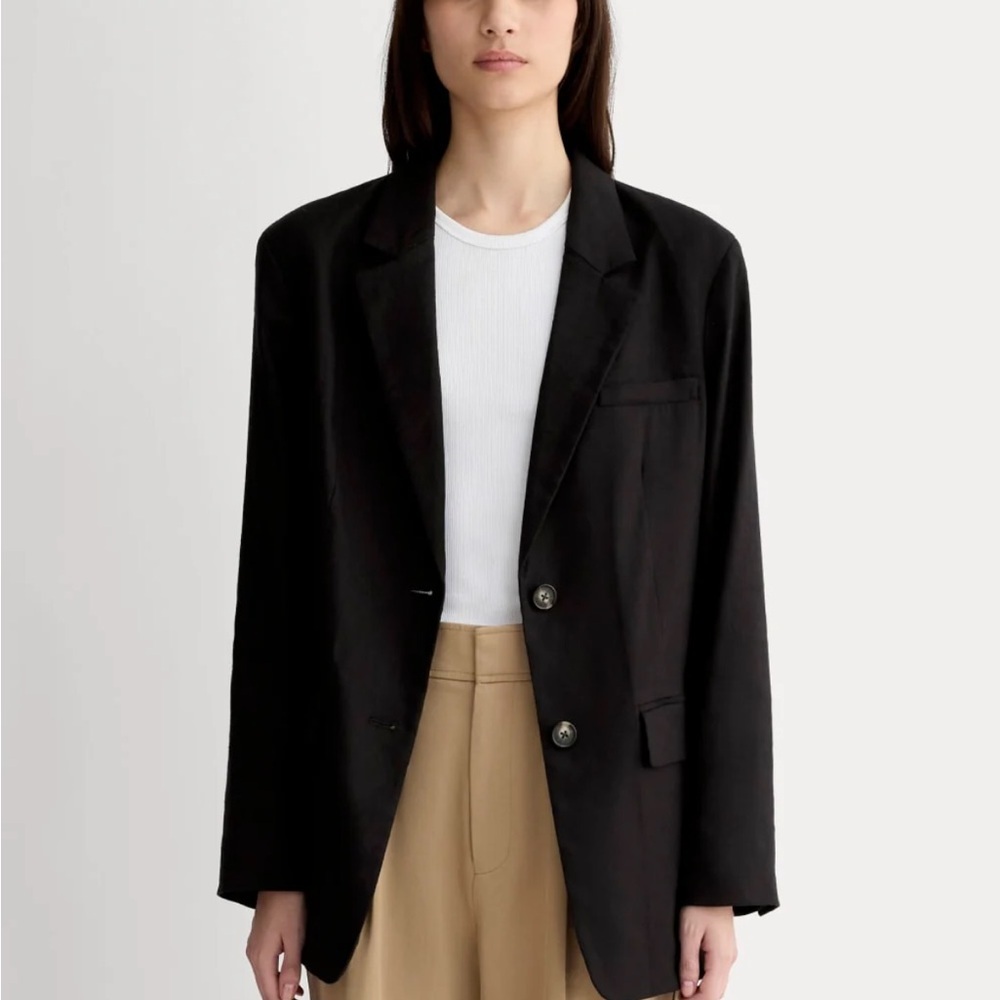 Everlane THE OVERSIZED BLAZER IN LINEN size 10 - Picture 3 of 10